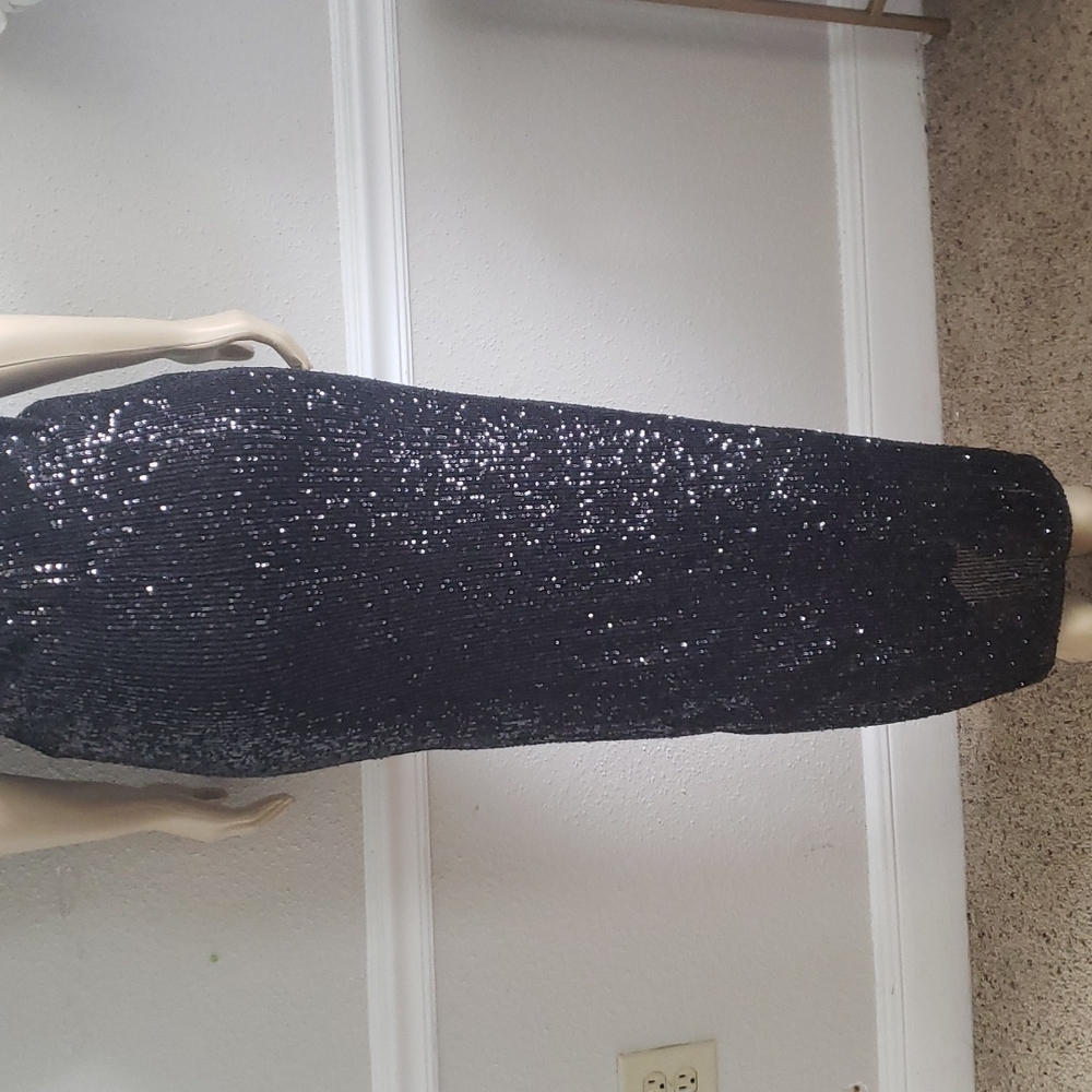 JAYGOFREY Maxi Sequim Black Dress Size 4 - Picture 7 of 9